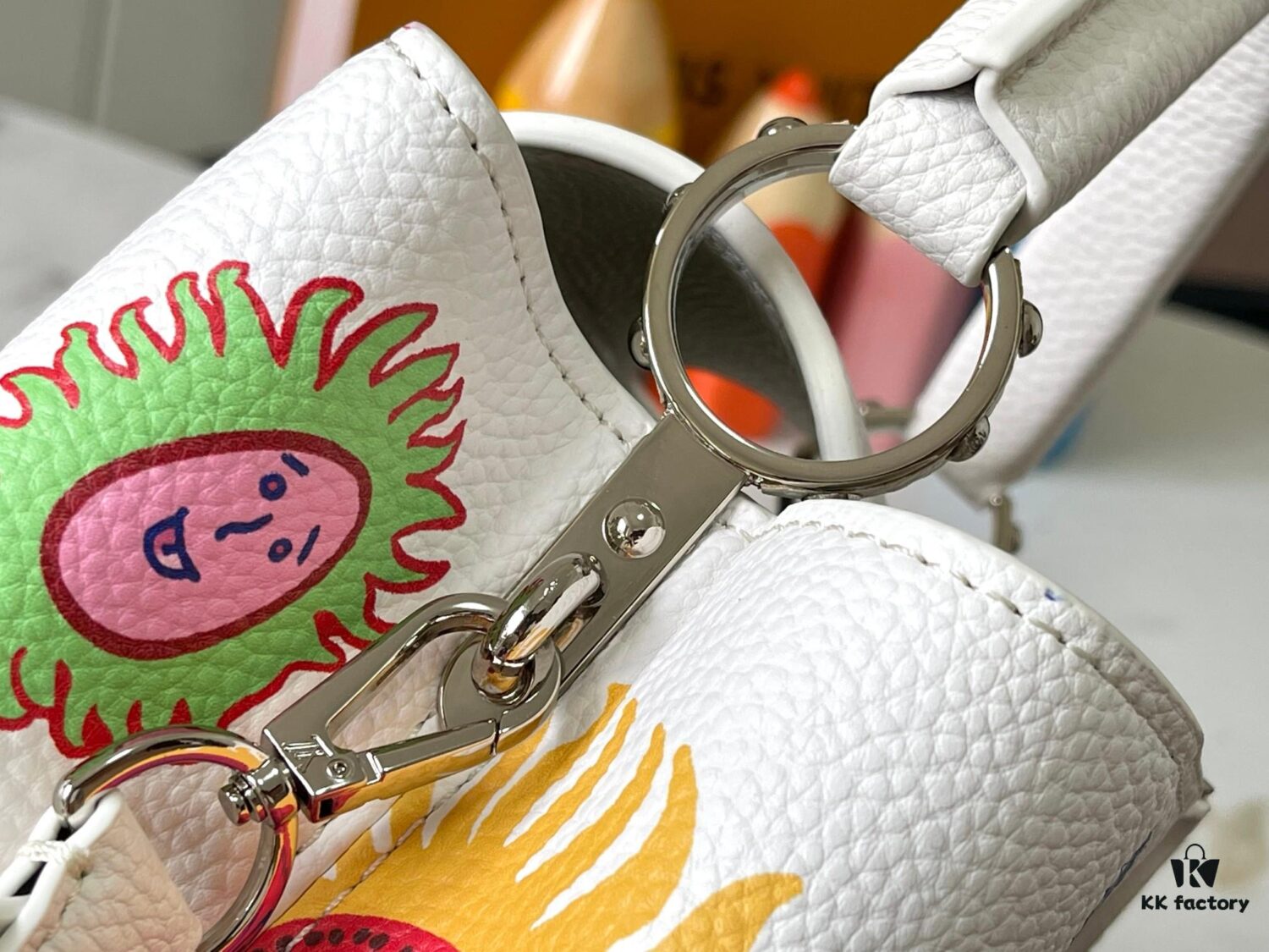 69306d9d6e68136f4d9a54f7 Upgraded M21725 Louis Vuitton x Yayoi Kusama New Collaboration Series LV x YK Capucines PM Handbag
