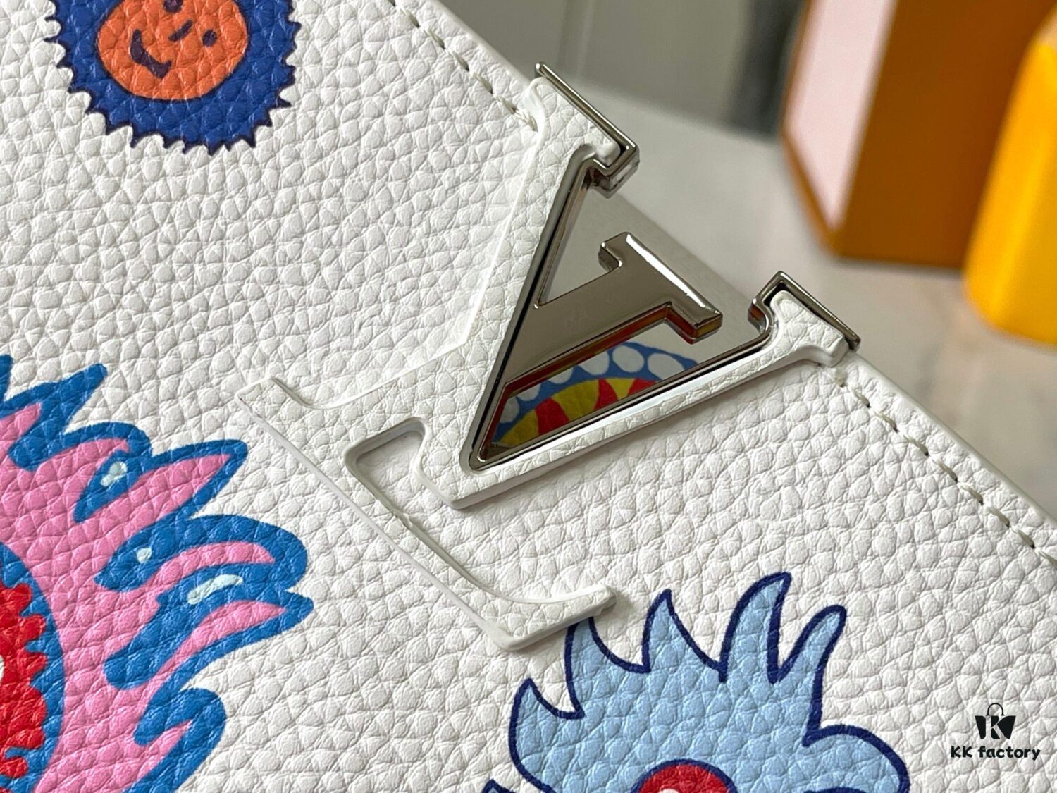 69306d9d6e68136f4d9a54f8 Upgraded M21725 Louis Vuitton x Yayoi Kusama New Collaboration Series LV x YK Capucines PM Handbag