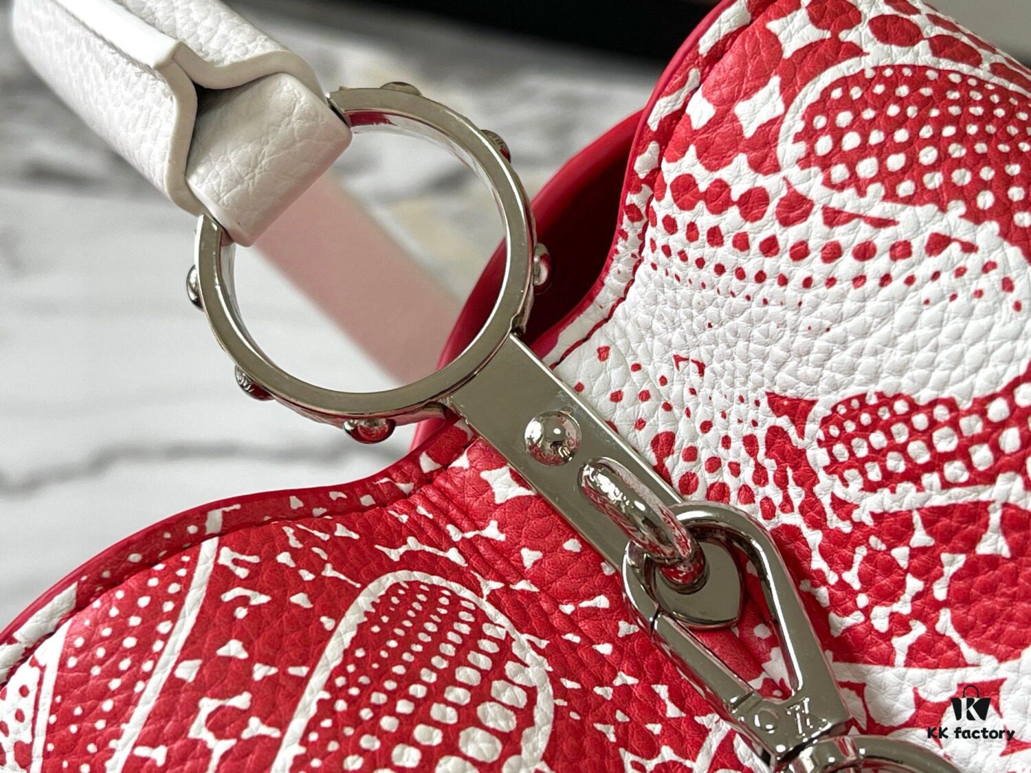 69306dae6e68136f4d9a550f Upgraded M21705 Louis Vuitton x Yayoi Kusama Collaboration Capucines MM Handbag