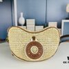 69306db76e68136f4d9a551d New Arrival Straw Woven Bag Croissant Handbag