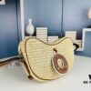 69306db96e68136f4d9a5523 New Arrival Straw Woven Bag Croissant Handbag