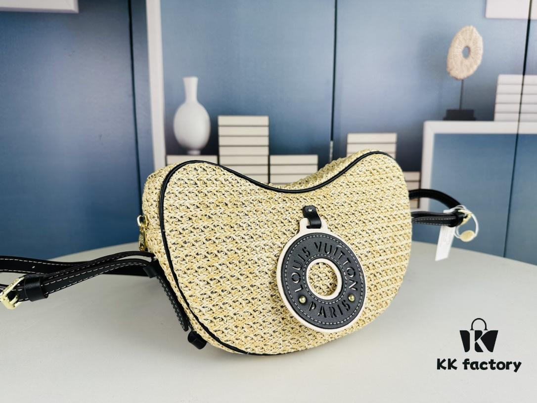 69306dbc6e68136f4d9a552a New Arrival Straw Woven Bag Croissant Handbag