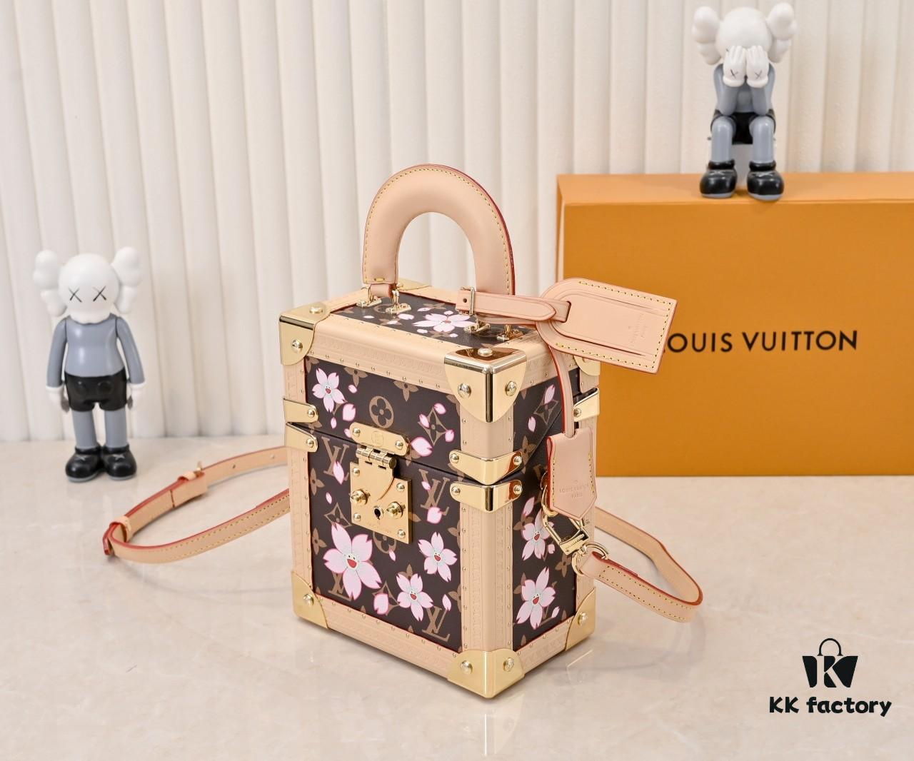 69306dcd6e68136f4d9a5546 Upgraded 350 Camera Box Hard Case Bag in Monogram/Cherry Blossom (Takashi Murakami) Replica M14173 M10079 45673 45675