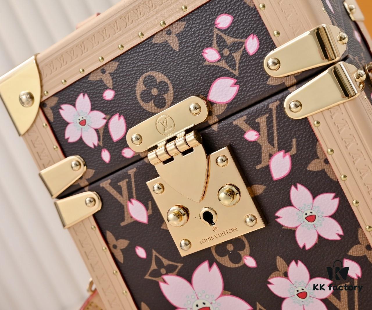 69306dce6e68136f4d9a5549 Upgraded 350 Camera Box Hard Case Bag in Monogram/Cherry Blossom (Takashi Murakami) Replica M14173 M10079 45673 45675