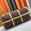 69306dd36e68136f4d9a5550 M14736 Keepall Bandouliere 45 Travel Bag in Monogram Dune Fabric
