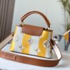 69306e2a6e68136f4d9a55b7 Upgraded Authentic M57361 Embroidered Orange-Brown Gold Buckle Medium Size