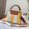 Upgraded Official Version 💋 M57651 Embroidered Orange-Brown Gold Buckle Small Size