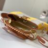 Upgraded Official Version 💋 M57651 Embroidered Orange-Brown Gold Buckle Small Size