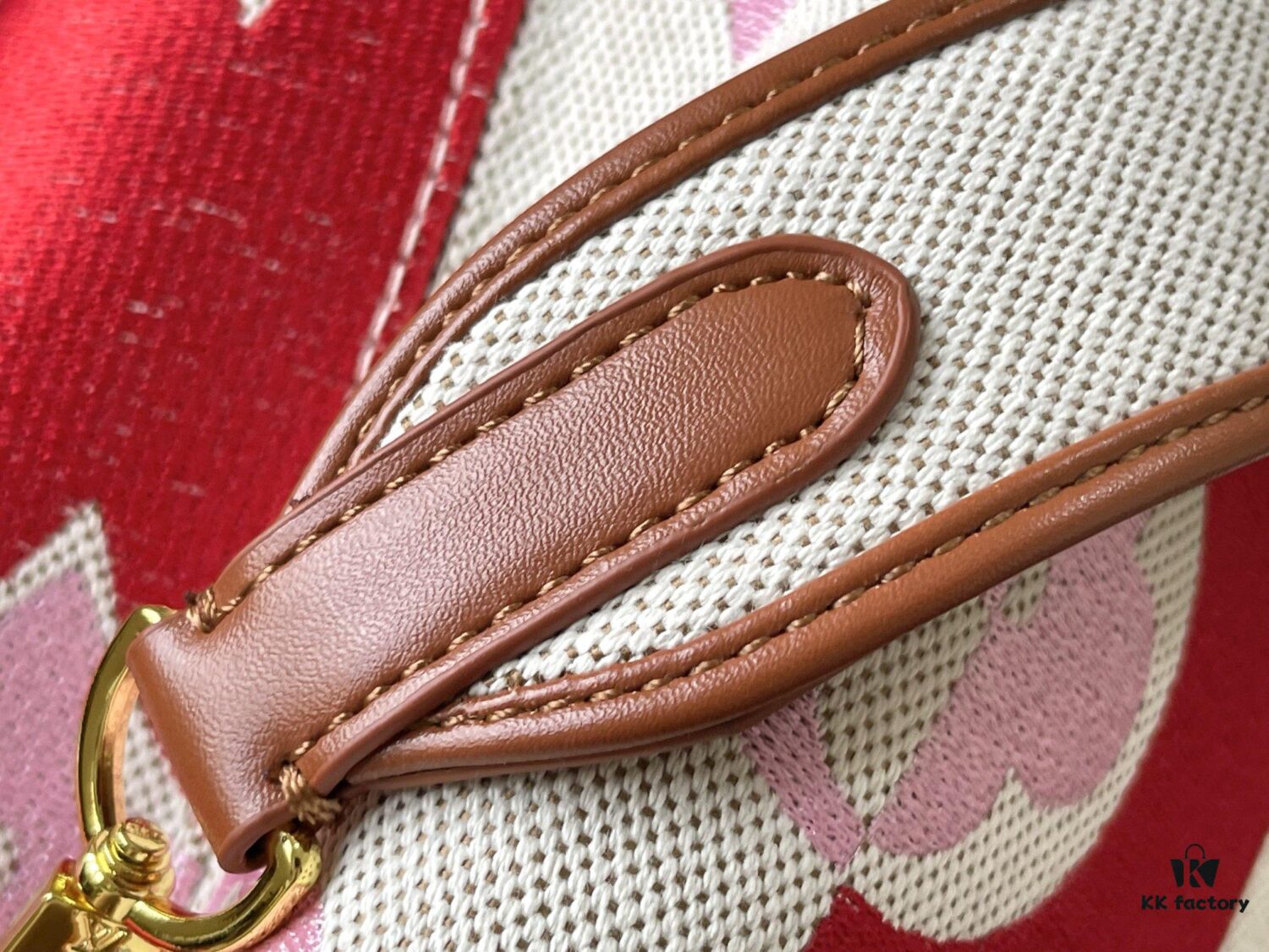 69306e396e68136f4d9a55ce Upgraded Official Version 💋 M57361 Embroidered Pink Brown Gold Buckle Medium Size