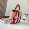 69306e3a6e68136f4d9a55d1 Upgraded Official Version 💋 M57651 Embroidered Pink Brown Gold Buckle Small Size