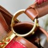 69306e3c6e68136f4d9a55d6 Upgraded Official Version 💋 M57651 Embroidered Pink Brown Gold Buckle Small Size