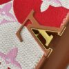 69306e3e6e68136f4d9a55d8 Upgraded Official Version 💋 M57651 Embroidered Pink Brown Gold Buckle Small Size