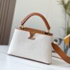 69306e416e68136f4d9a55e1 Upgraded Official Version 💋M57361 Embroidered White Beige Gold Buckle Medium Size