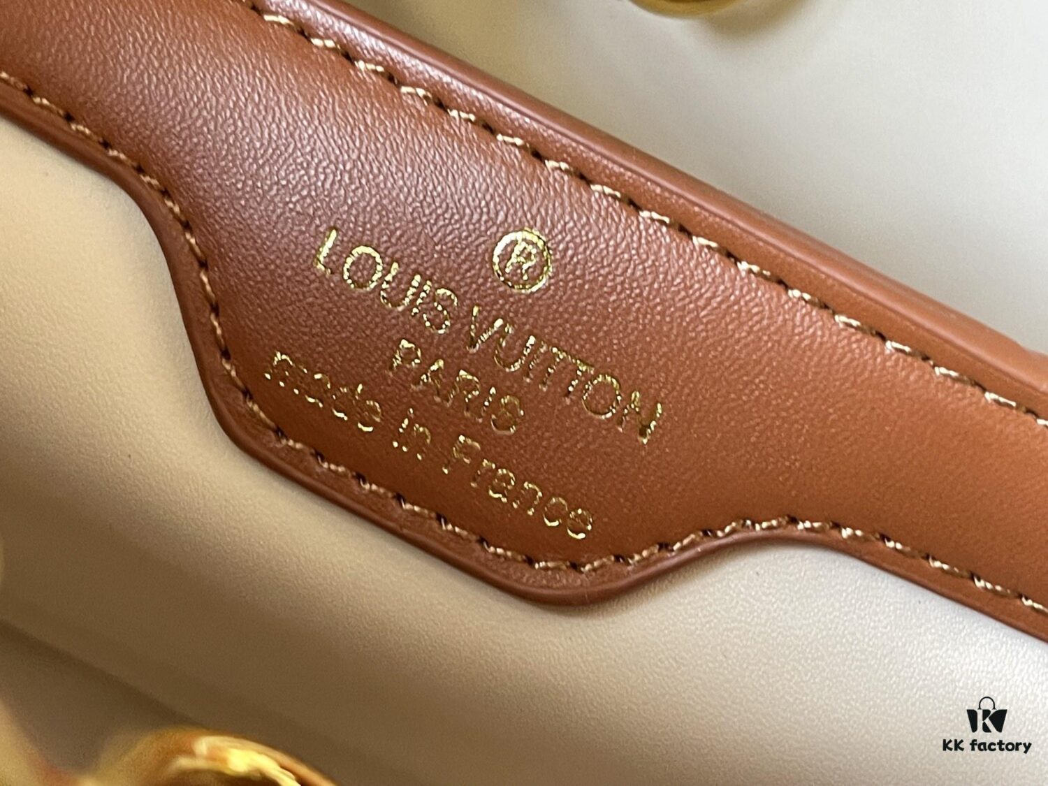 69306e446e68136f4d9a55e3 Upgraded Official Version 💋M57361 Embroidered White Beige Gold Buckle Medium Size