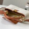 69306e476e68136f4d9a55e9 Exclusive On-Site Photo - Factory Direct Official Version 💋 M57651 Embroidered White, Brown and Gold Hardware Mini Capucines BB Bag