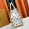 69306e606e68136f4d9a5611 M13079 New White Tricolor Louis Vuitton x Takashi Murakami Women's Shoulder Bag, Tote Bag Size 34