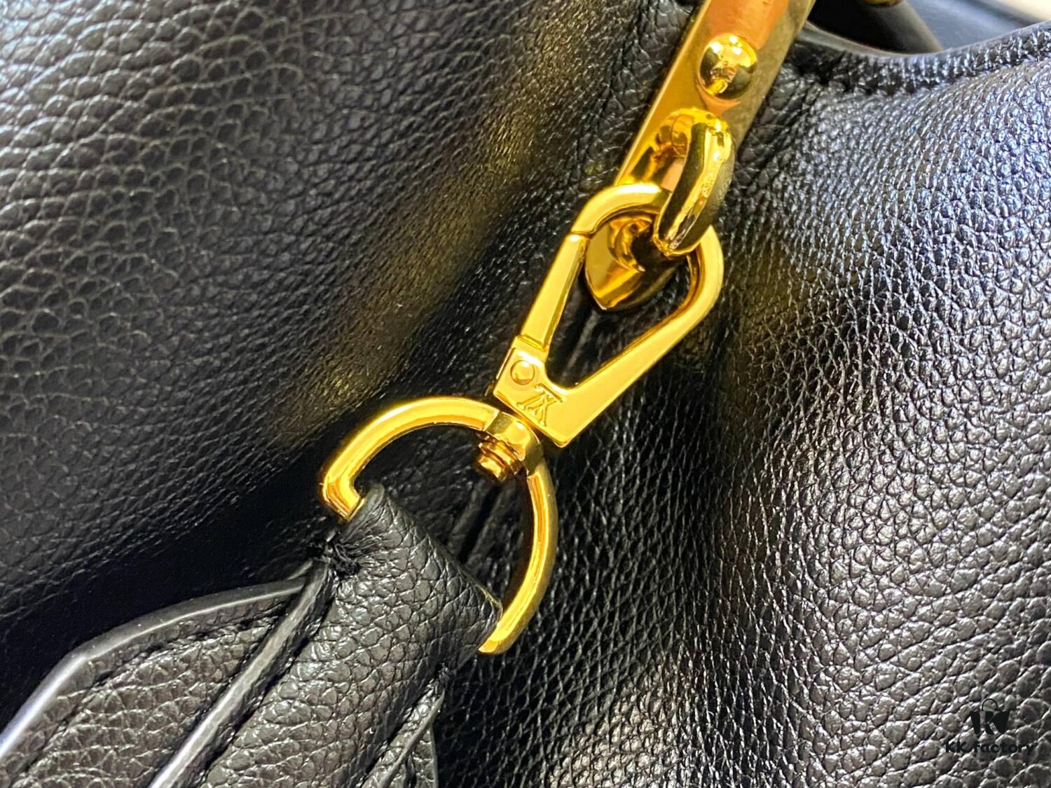 Upgraded M24607 Black Capucines Souple Large Handbag