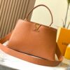 69306ed36e68136f4d9a56af Upgraded M24607 Brown Capucines Souple Large Handbag