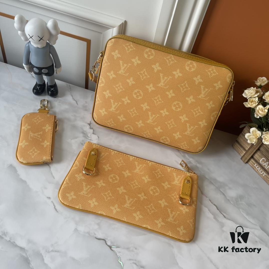 69306eda6e68136f4d9a56b9 Upgraded Version 190 Latest Official Website M12868 M69443 M45320 M12766 New Men's Bag Three-Piece Set Messenger Bag Series