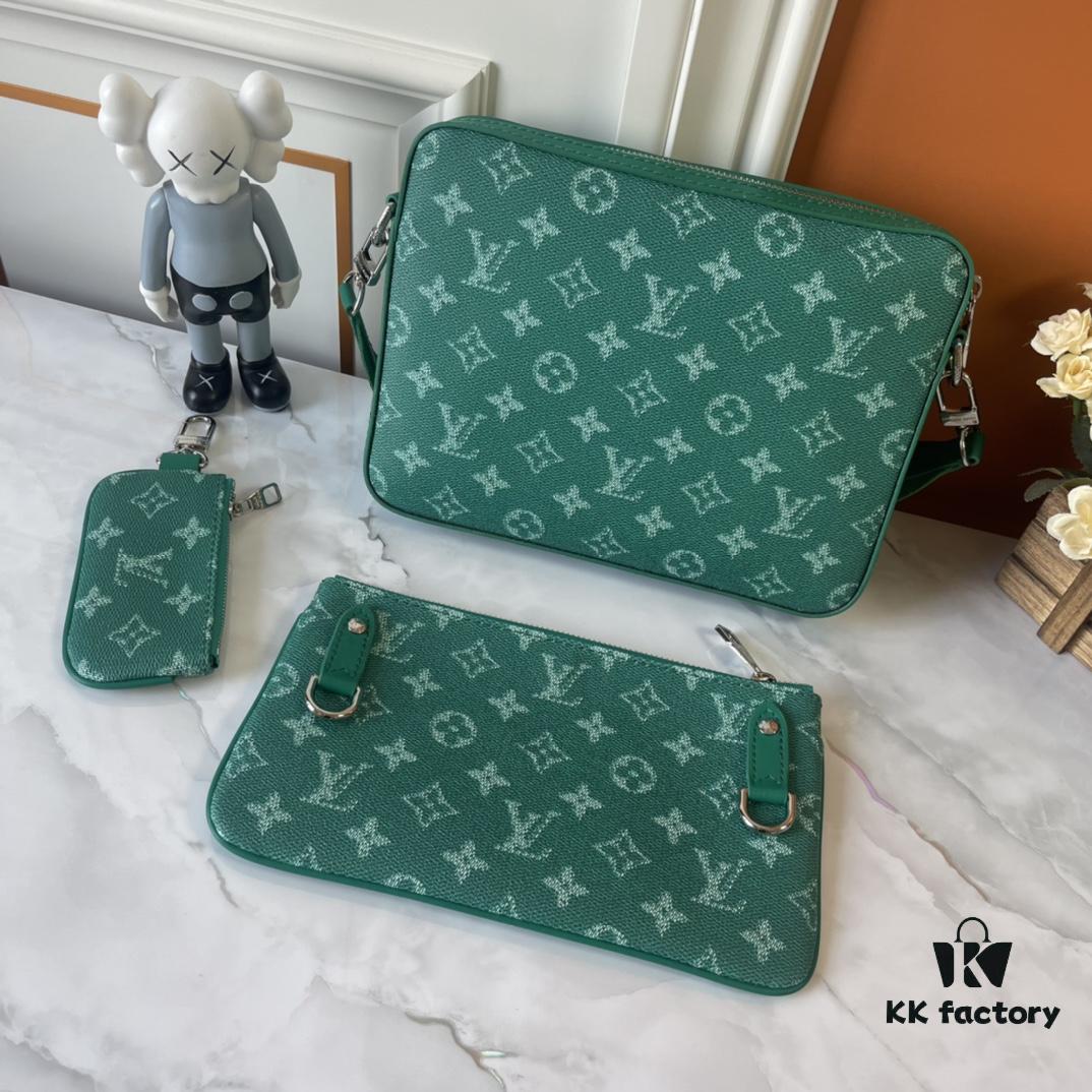 Upgraded Version 190, Latest Official Website Model M12868 M69443 M45320 M12766 New Men's Bag Three-Piece Set Messenger Bag Series