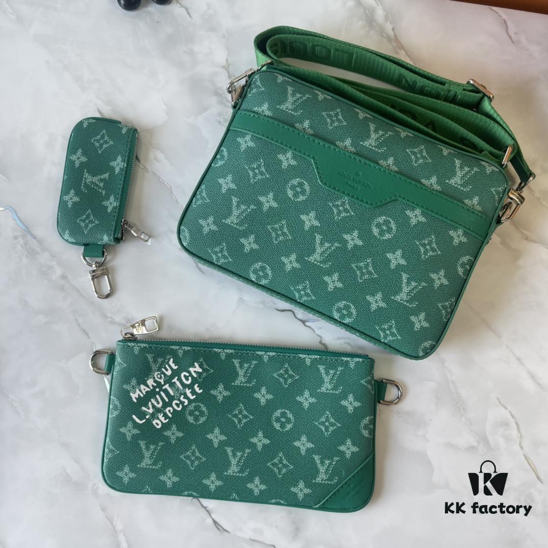 Upgraded Version 190, Latest Official Website Model M12868 M69443 M45320 M12766 New Men's Bag Three-Piece Set Messenger Bag Series