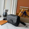 69306ee26e68136f4d9a56c7 Upgraded M46795 M23742 Black Floral Embossed Men's Latest Steamer Messenger Bag