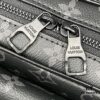 69306ee66e68136f4d9a56cc Upgraded M46795 M23742 Black Floral Embossed Men's Latest Steamer Messenger Bag