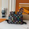 Upgraded Version [Real Photo, Own Background] (Quality Comparison) VENICE Backpack M13081-M46836 White Multicolor (Takashi Murakami)