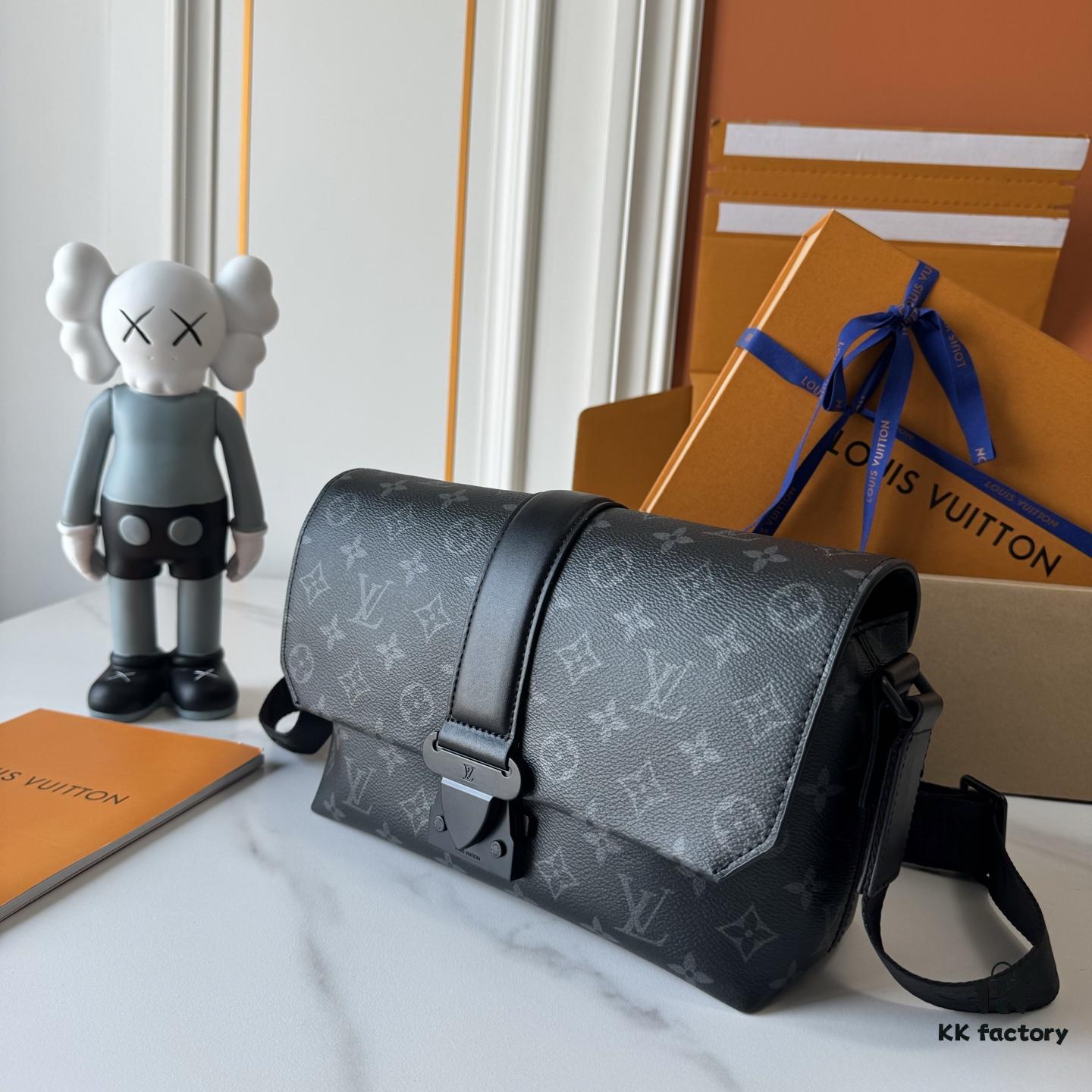 69306f4a6e68136f4d9a575b Upgraded M46794 Black Floral, Damier, and Black Check M23741 Embossed Latest S-Cape Messenger Bag