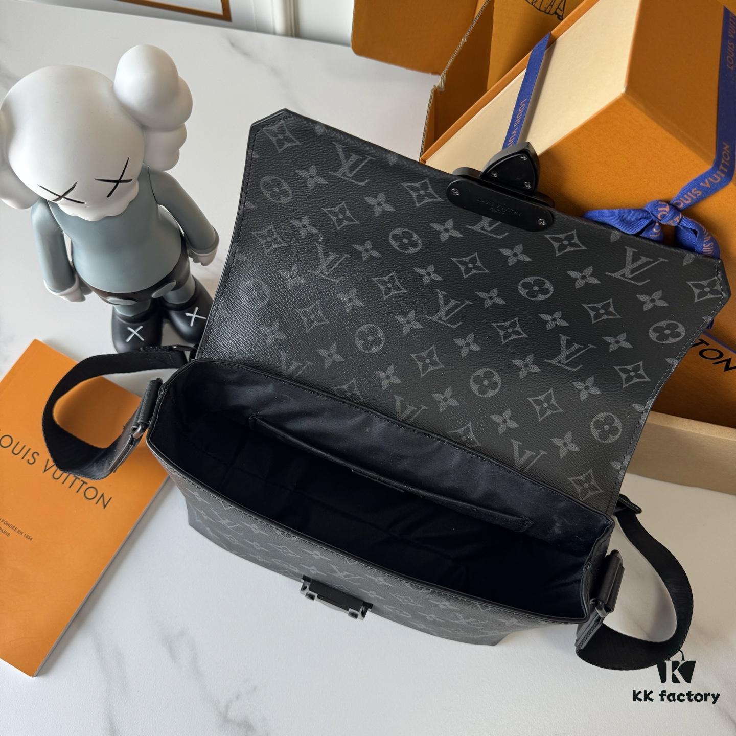 69306f506e68136f4d9a5762 Upgraded M46794 Black Floral, Damier, and Black Check M23741 Embossed Latest S-Cape Messenger Bag
