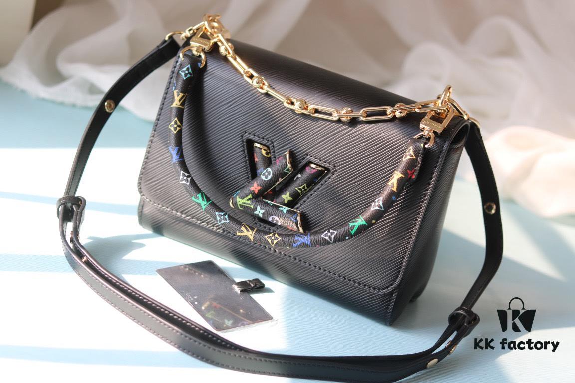 69306f5e6e68136f4d9a577a New Arrival Top Quality Original Version Replica LV Twist Medium Handbag Epi Grain Leather with Monogram Pattern