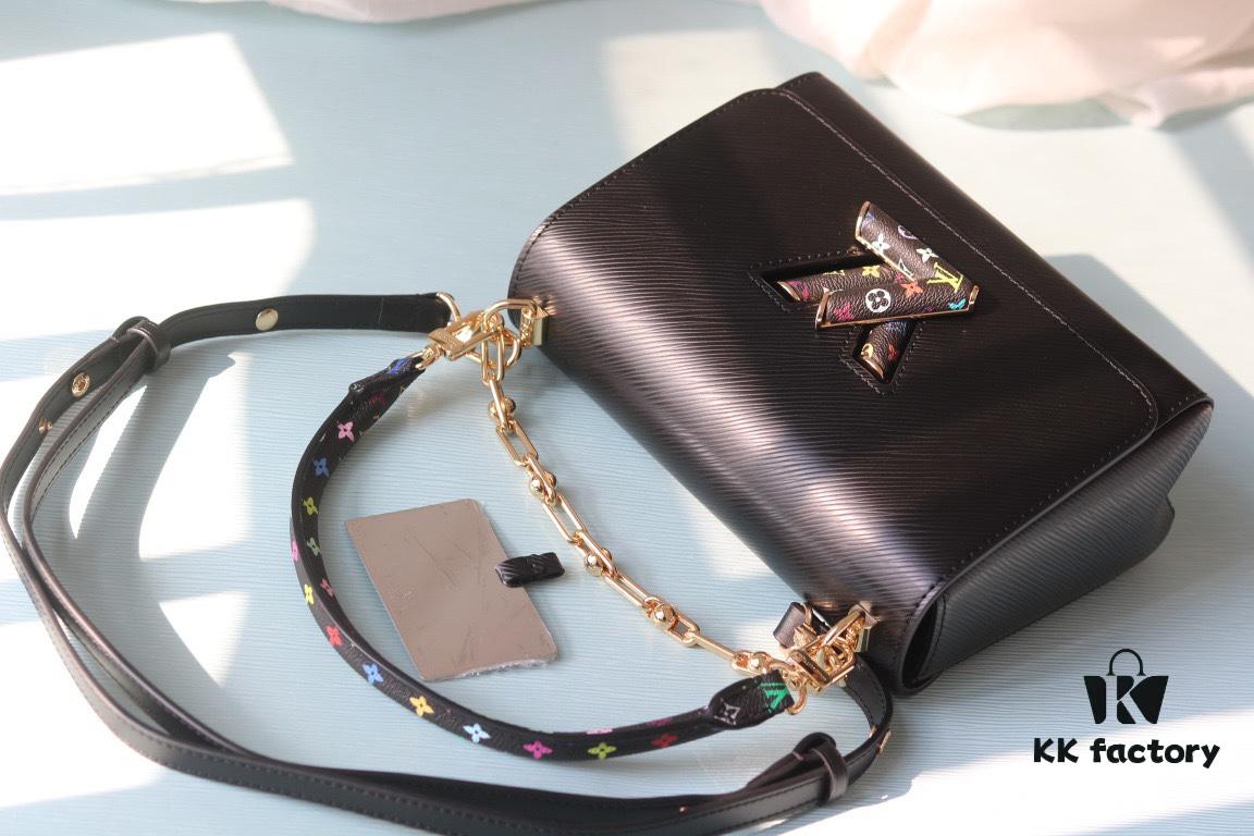 69306f5e6e68136f4d9a577b New Arrival Top Quality Original Version Replica LV Twist Medium Handbag Epi Grain Leather with Monogram Pattern