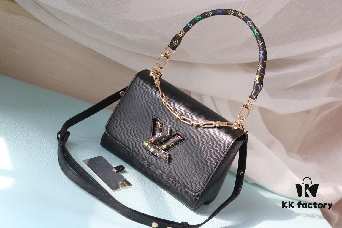 69306f5e6e68136f4d9a577c New Arrival Top Quality Original Version Replica LV Twist Medium Handbag Epi Grain Leather with Monogram Pattern