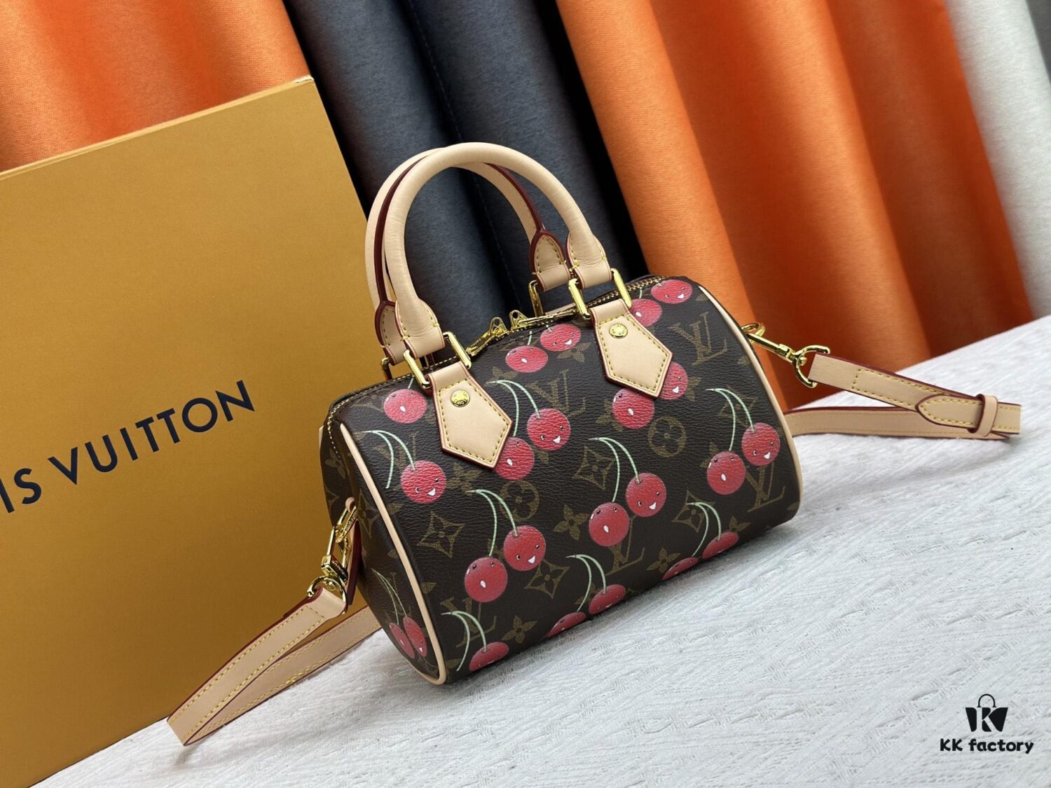 69306f6f6e68136f4d9a5798 Upgraded Original Cherry 🍒 M13094 M46234 M46222 Speedy Bandoulière 20 Handbag