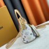 69306f756e68136f4d9a579e M46705 NEVERFULL BB Bag in White with Tricolor Design, Collaborated with Takashi Murakami