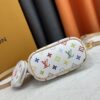 69306f786e68136f4d9a57a1 M46705 NEVERFULL BB Bag in White with Tricolor Design, Collaborated with Takashi Murakami