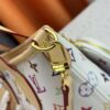69306f7b6e68136f4d9a57a4 M46705 NEVERFULL BB Bag in White with Tricolor Design, Collaborated with Takashi Murakami