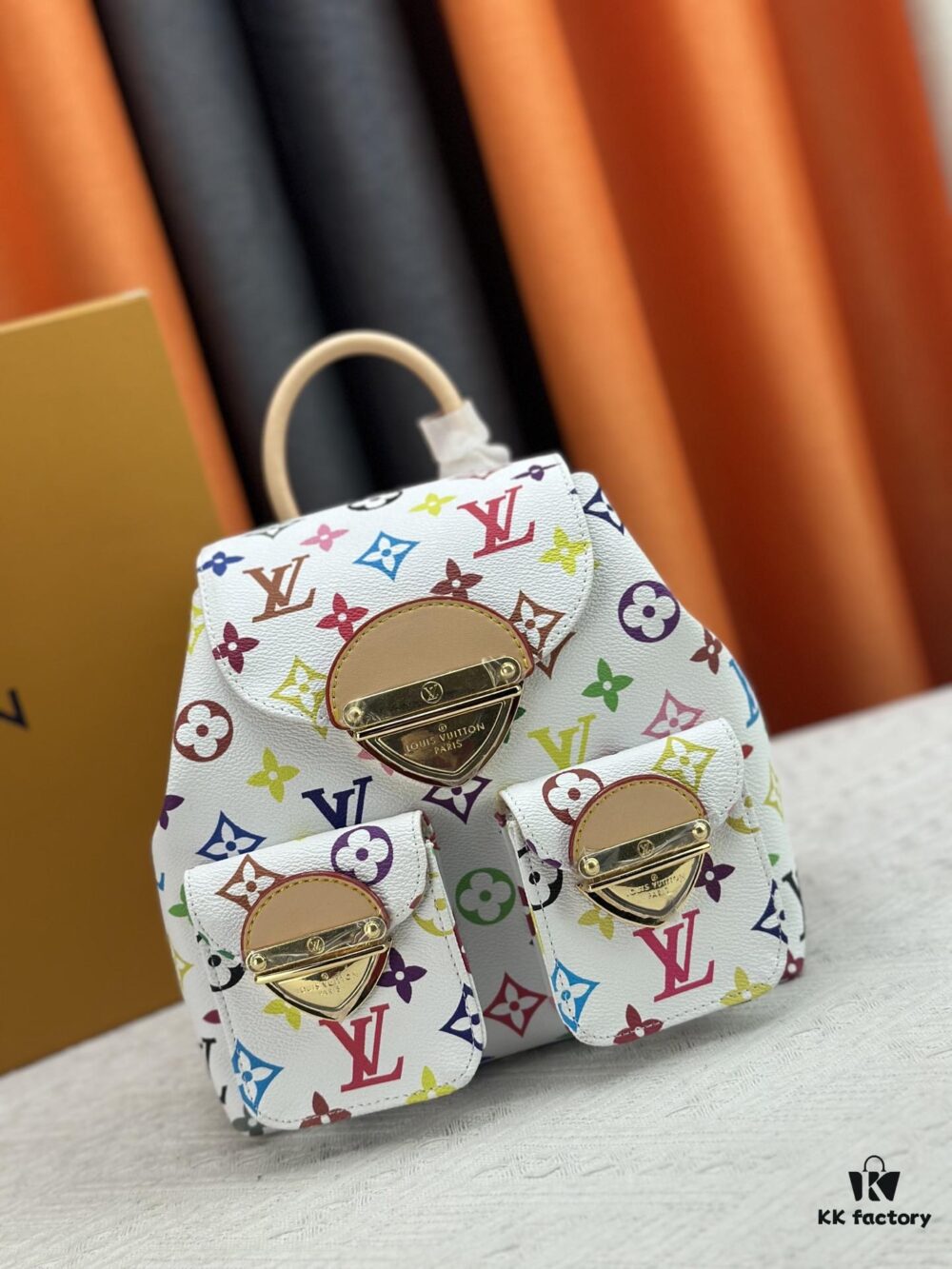 69306f846e68136f4d9a57b1 Upgraded Original M13081 M46836 This Venice Backpack Crafted from Coated Canvas with Vivid Hues Inspired by Japanese Artist Takashi Murakami Depicting the Monogram Pattern, Showcasing the Playful Spirit of the Louis Vuitton x Takashi Murakami Reissue Collection