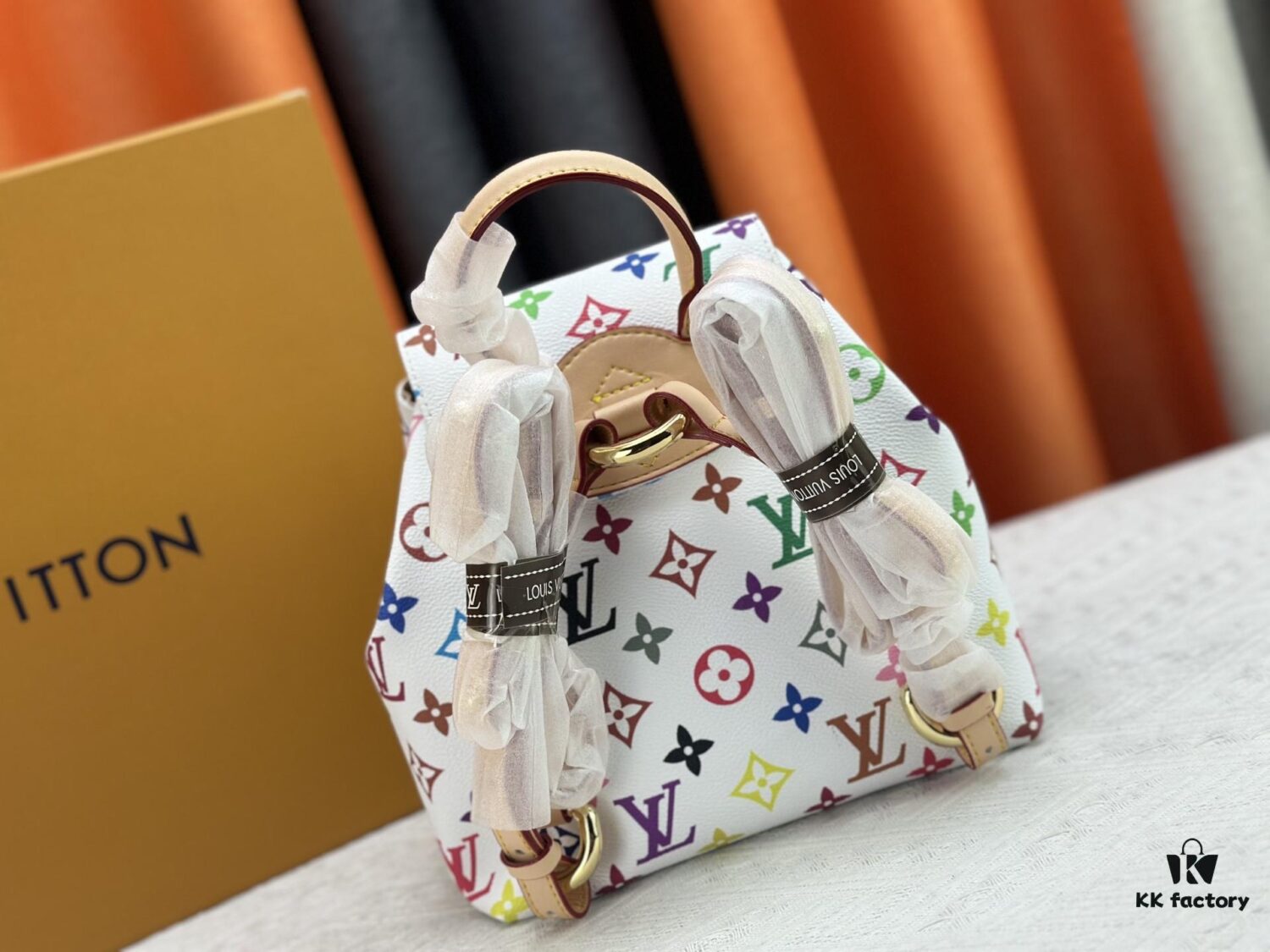 69306f866e68136f4d9a57b3 Upgraded Original M13081 M46836 This Venice Backpack Crafted from Coated Canvas with Vivid Hues Inspired by Japanese Artist Takashi Murakami Depicting the Monogram Pattern, Showcasing the Playful Spirit of the Louis Vuitton x Takashi Murakami Reissue Collection