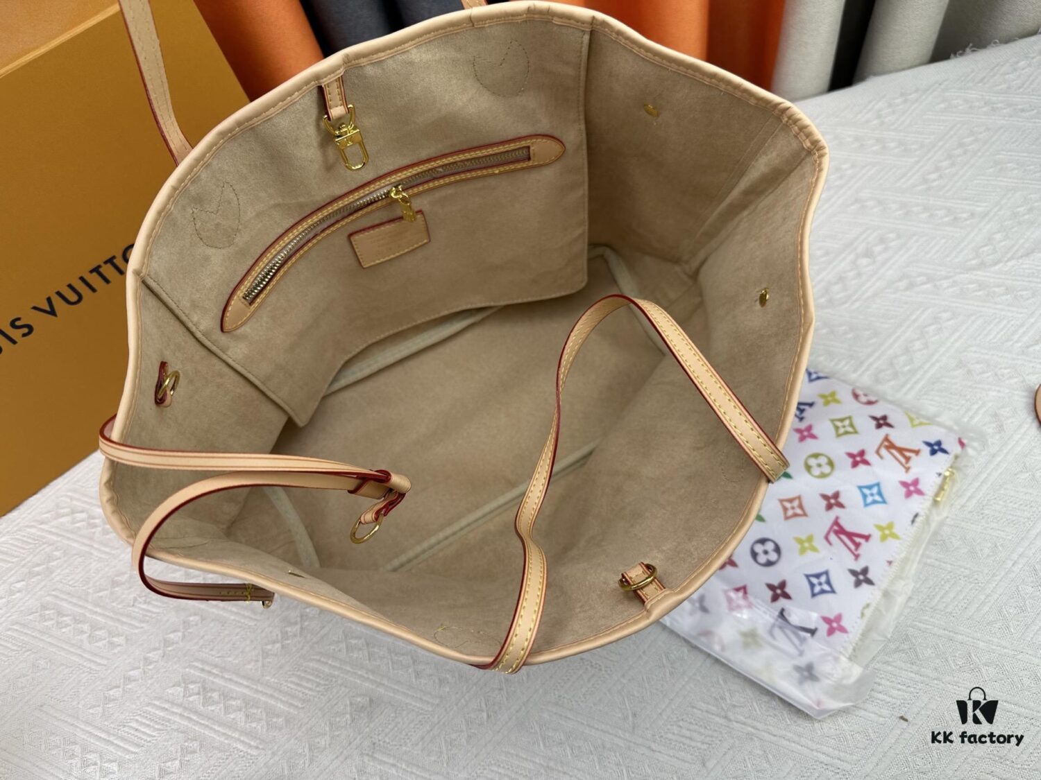 Upgraded Original M13675 M13271 M40995 This Medium Neverfull Bag from the Louis Vuitton x Takashi Murakami Re-Edition Collection