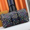69306f946e68136f4d9a57c7 M13742 Multicolor White and Black Travel Bag New Arrival LV x TM KEEPALL BANDOULIÈRE 45
