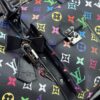69306f966e68136f4d9a57c9 M13742 Multicolor White and Black Travel Bag New Arrival LV x TM KEEPALL BANDOULIÈRE 45