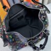 69306f976e68136f4d9a57ca M13742 Multicolor White and Black Travel Bag New Arrival LV x TM KEEPALL BANDOULIÈRE 45