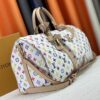 69306f996e68136f4d9a57cf M13742 Multicolor White and Black Travel Bag, LV x TM KEEPALL BANDOULIÈRE 45, Current Season New Arrival