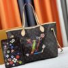 Upgraded Original M13675 M13271 M40995 This Medium Neverfull Bag from the Louis Vuitton x Takashi Murakami Re-Edition Collection