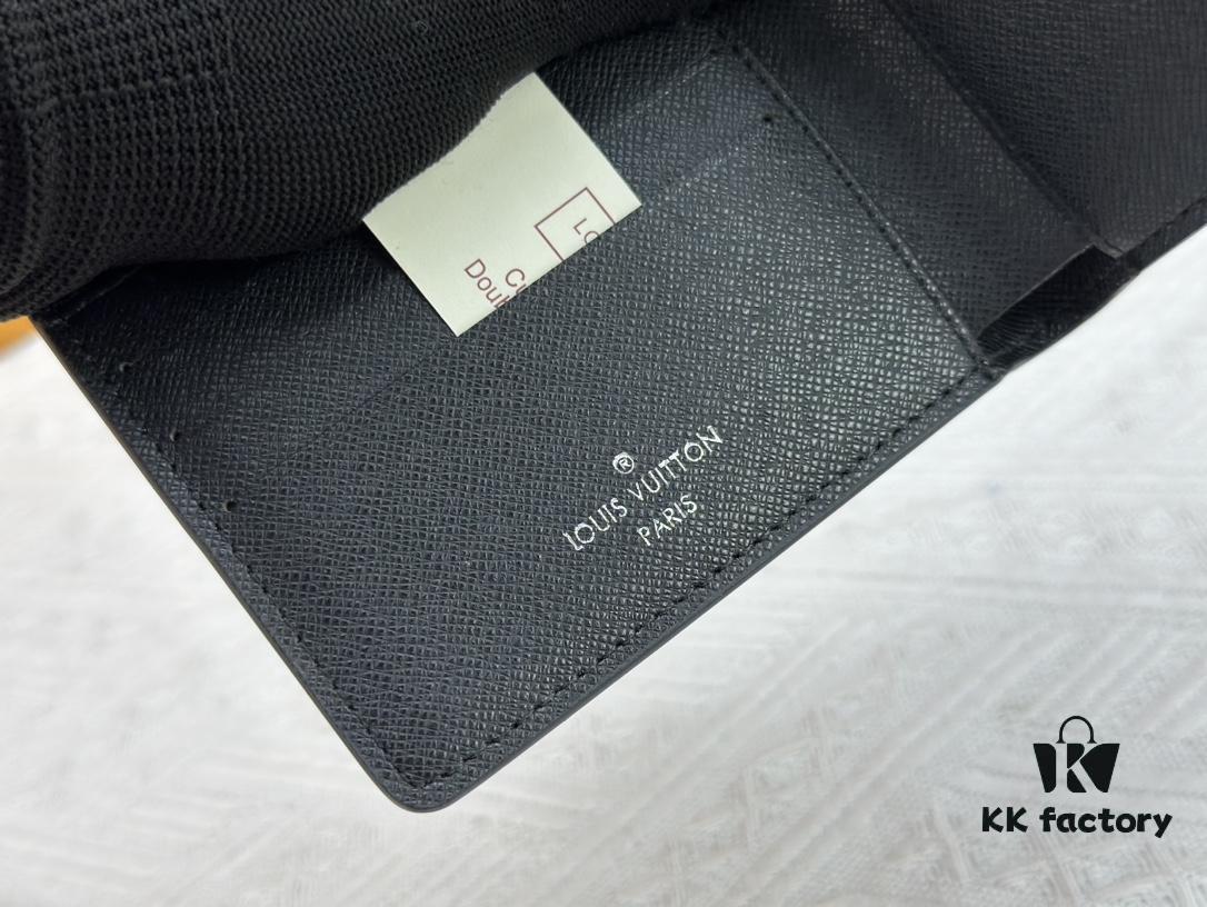 69306feb6e68136f4d9a584d Wallet Model: 81847 Louis Vuitton Classic Brazza Wallet in Damier Graphite Pixel Canvas