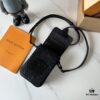 6930701b6e68136f4d9a5884 Upgraded M81522 M81524 M82252 M82535 M82568 S-LOCK VERTICAL WEARABLE Wallet in LV Monogram Macassar Canvas – Multicolor Coated Canvas with Black Leather Trim