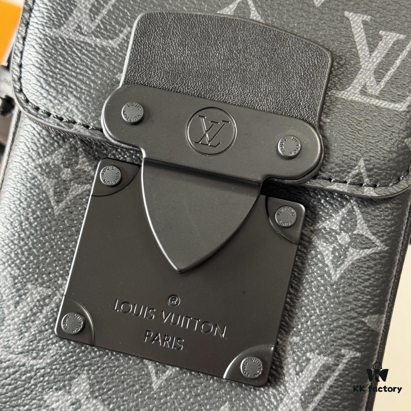 693070216e68136f4d9a588d Upgraded M81522 M81524 M82252 M82535 M82568 S-LOCK VERTICAL WEARABLE Wallet in LV Classic Monogram Macassar Canvas – Multicolor Print Including Onyx, Black, Embossed, Grey-Embossed, Burgundy, Green, and Orange (M82535 with Black Strap Option)