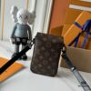 693070236e68136f4d9a5890 Upgraded M81522 M81524 M82252 M82535 M82568 S-LOCK VERTICAL WEARABLE Wallet in LV Monogram Macassar Canvas – Multicolor Print (Including Classic Brown, Black Floral, Embossed Pattern, Grey Embossed, Plum, Green, and Orange with Black Strap for M82535)
