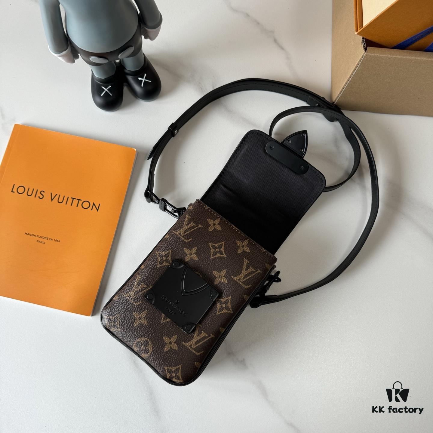 693070256e68136f4d9a5892 Upgraded M81522 M81524 M82252 M82535 M82568 S-LOCK VERTICAL WEARABLE Wallet in LV Monogram Macassar Canvas – Multicolor Print (Including Classic Brown, Black Floral, Embossed Pattern, Grey Embossed, Plum, Green, and Orange with Black Strap for M82535)